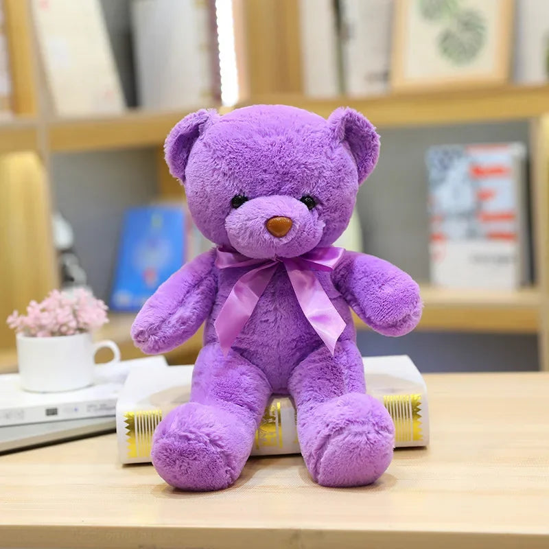 Classic Bow Teddy Bear – Soft & Adorable Gift Companion
