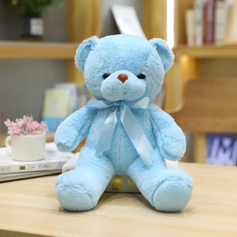 Classic Bow Teddy Bear – Soft & Adorable Gift Companion