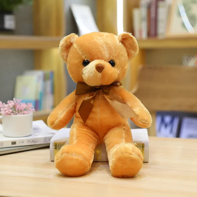 Classic Bow Teddy Bear – Soft & Adorable Gift Companion