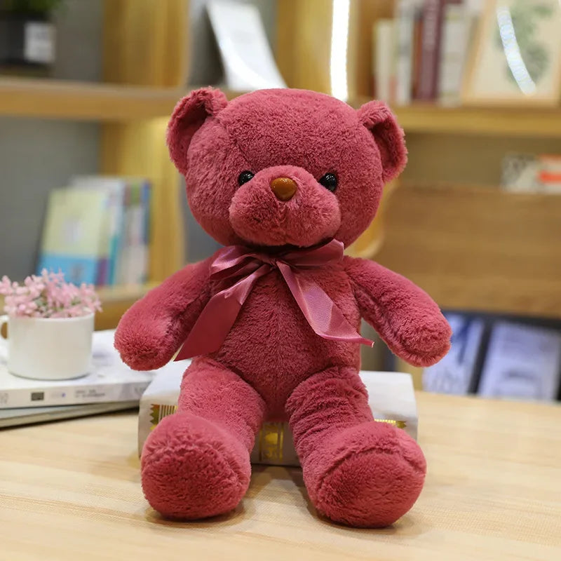 Classic Bow Teddy Bear – Soft & Adorable Gift Companion