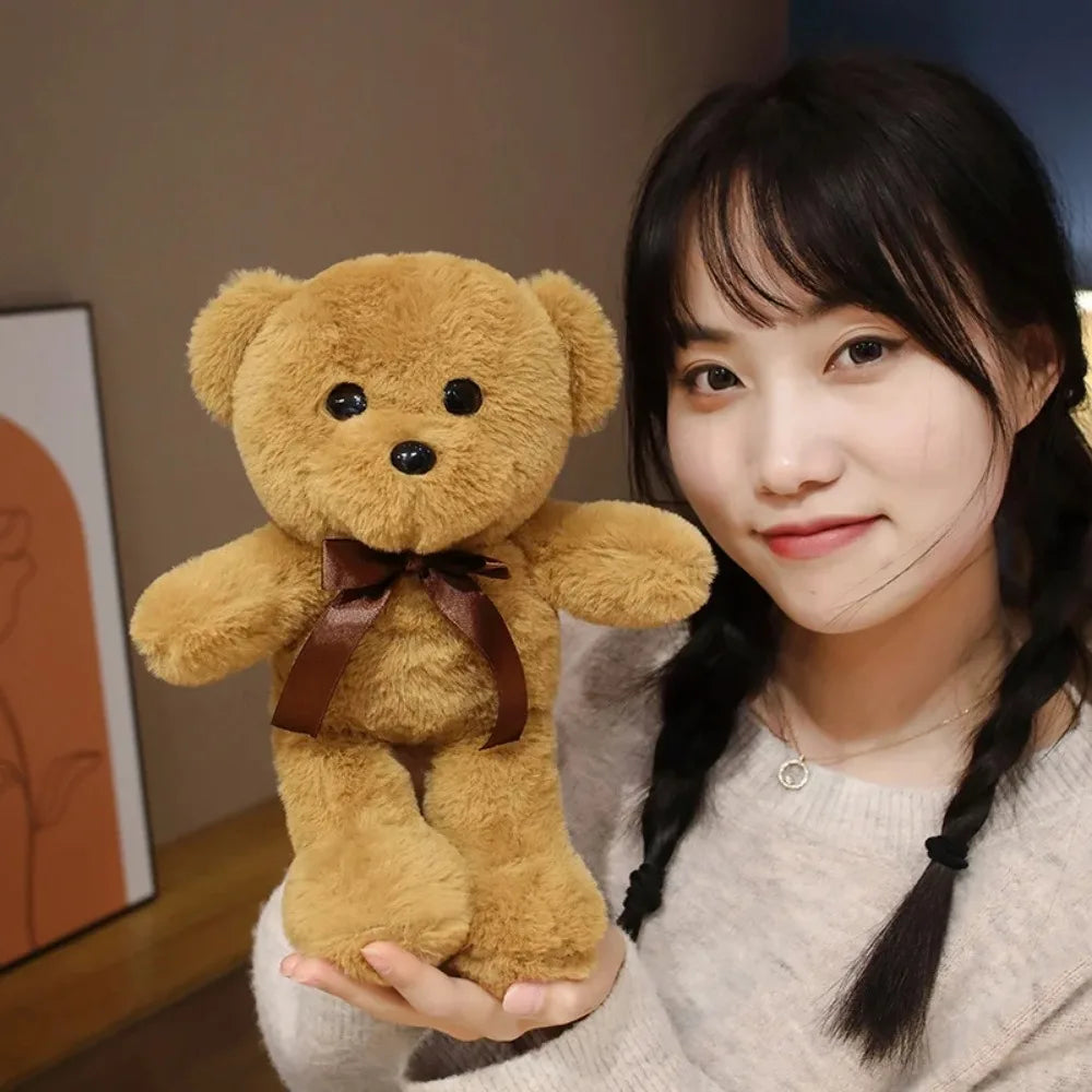 Classic Bow Teddy Bear – Soft & Adorable Gift Companion