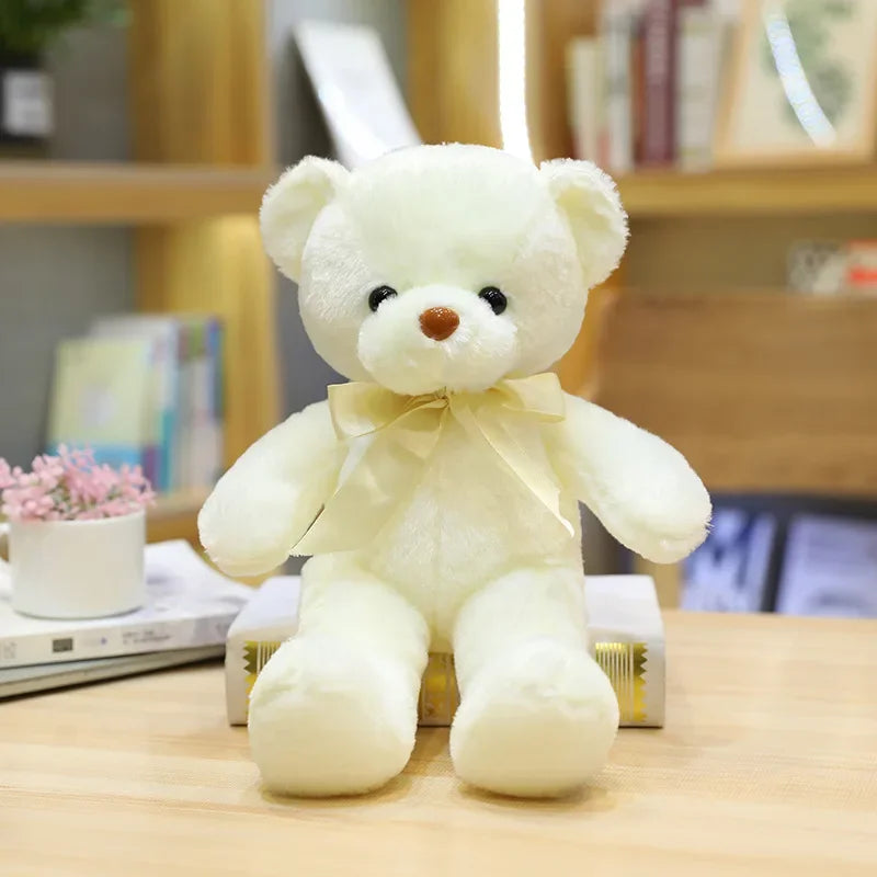 Classic Bow Teddy Bear – Soft & Adorable Gift Companion