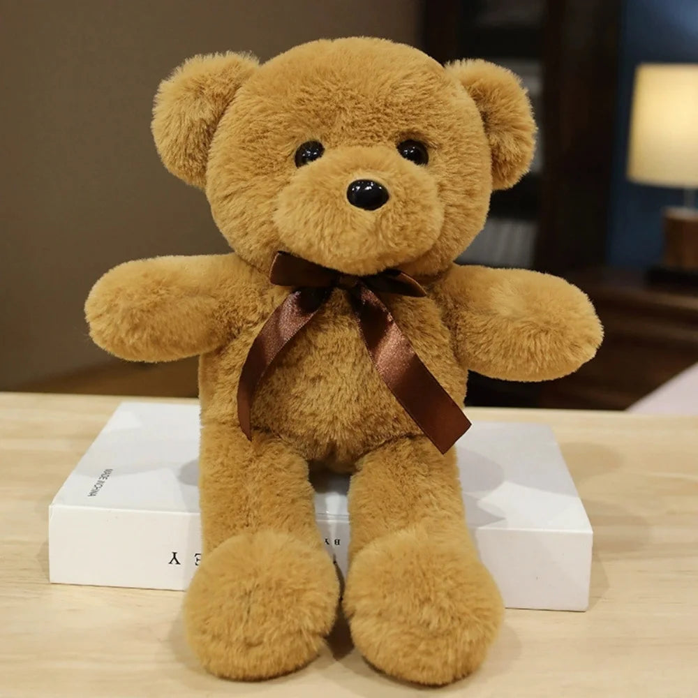 Classic Bow Teddy Bear – Soft & Adorable Gift Companion
