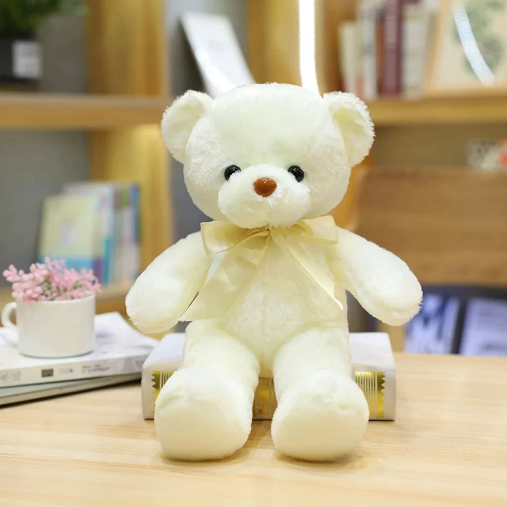 Classic Bow Teddy Bear – Soft & Adorable Gift Companion
